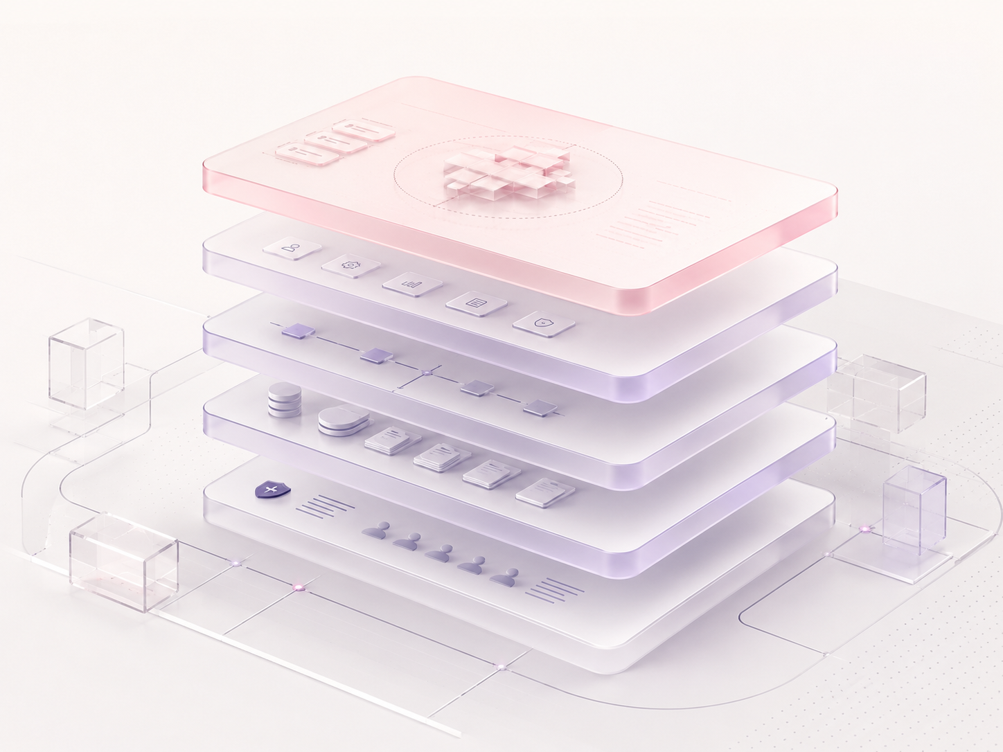 Layered operating architecture visual
